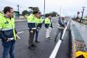 Novo viaduto de São José dos Pinhais tem pista superior liberada Foto: Rodrigo Félix Leal/SEIL-PR