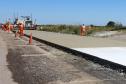 Pavimentação em concreto da PRC-280 avança 1 Km por dia.  Palmas, 20/12/2021 