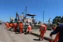 Pavimentação em concreto Da PRC-280 avança 1 Km por dia.  Palmas, 20/12/2021