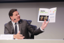 Secretário Sandro na bancada do Troféu PAINEL 2024