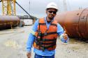 Natanael Santos Pacheco, 31 anos, veio do Maranhão para atuar na construção da ponte.
