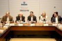 O governador Carlos Massa Ratinho Junior participa da palestra com a especialista em Inteligência Artificial, Martha Gabriel.