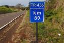 DER/PR melhora sinalização viária da PR-436 em Bandeirantes