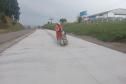 Obra de restauração de rodovia em concreto entre Palmas e Clevelândia chega a 75%