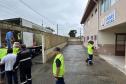 Cestas básicas sendo distribuídas em Paranaguá