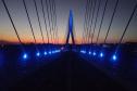 Novembro Azul: Ponte da Integração Brasil Paraguai ganha iluminação azul