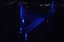 Novembro Azul: Ponte da Integração Brasil Paraguai ganha iluminação azul