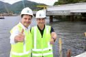 O secretário de Estado da Infraestrutura e Logística, Sandro Alex, O diretor-presidente do DER/PR, Fernando Furiatti