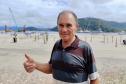 José Bento Pereira reside há 50 anos no bairro Caieiras, em Guaratuba, e vê a obra da ponte de Guaratuba como a realização de um sonho