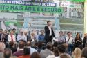 O governador discursando