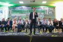 O governador discursando