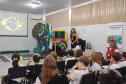 diretor DER/PR de discursandoa na Escola de Trânsito do DER/PR em Cascavel