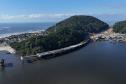 vista aerea da obra da ponte