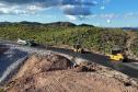 Obra emergencial em rodovia de Rio Branco do Sul