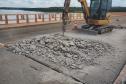 Obras na ponte entre Sertaneja e o município paulista de Assis