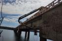 Obras na ponte entre Sertaneja e o município paulista de Assis
