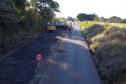 Obras da rodovia de concreto no Sudoeste