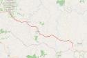 Mapa da rodovia de concreto no Sudoeste