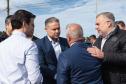O governador Carlos Massa Ratinho Junior e o ministro dos Transportes, Renan Filho, participam nesta quarta-feira (18) do anúncio do início da duplicação do Contorno Norte de Curitiba.