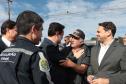 O governador Carlos Massa Ratinho Junior e o ministro dos Transportes, Renan Filho, participam nesta quarta-feira (18) do anúncio do início da duplicação do Contorno Norte de Curitiba.