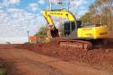 Obras da nova estrada entre Ramilândia e Santa Helena 