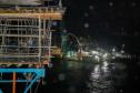 Obras noturnas na Ponte de Guaratuba 