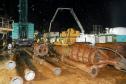Obras noturnas na Ponte de Guaratuba 