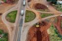 obras do novo viaduto de Lerroville
