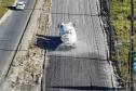 Obras da duplicação em concreto da PR-412 entre Matinhos e Pontal do Paraná