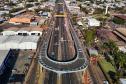 Imagem aérea do viaduto