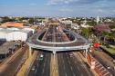 Imagem aérea do viaduto