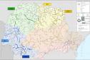 Mapa cartográfico da malha viária