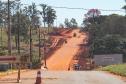 Obras na Avenida Paraná, que liga a cidade ao Porto de Maringá.
