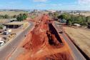 Obras no novo viaduto do Lerroville na PR-445