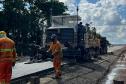 PR-151 entre Ponta Grossa e Palmeira, obra de restauração em concreto (whitetopping)