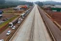 Novo marco ambiental do Paraná dá ritmo acelerado à duplicação da PRC-466 Foto: DER