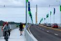 Ponte de Guaratuba impulsiona mobilidade com mais de 7 mil passagens de ciclistas em um mês