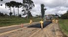 Serviços de conservação na PR-170 em Pinhão