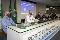 Destaque nacional em gestão portuária e eficiência, os Portos do Paraná querem ser referência, também, em saúde e segurança do trabalho. Por isso, a empresa pública firmou um contrato exclusivo para ações de combate aos acidentes de trabalho. - Paranaguá, 10/05/2021 - Foto: Claudio Neves/Portos do Paraná