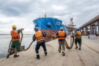 Chegou a vez dos trabalhadores portuários serem vacinados no Paraná. Foto: Cláudio Neves / Portos do Paraná