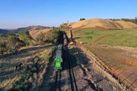 Ibama e Funai visitam os Campos Gerais para conhecer o traçado da Nova Ferroeste. Os técnicos sobrevoaram a Terra Indígena em Nova Laranjeiras. Foto Alessandro Vieira