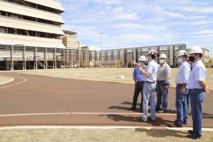 23.03.2021 - Visita do grupo tecnico da nova ferroeste na Coamo/Dourados-ms. Foto Gilson Abreu/AEN