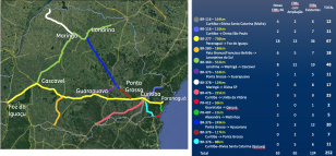 mapa do pará com os pontos de implantação da rede
