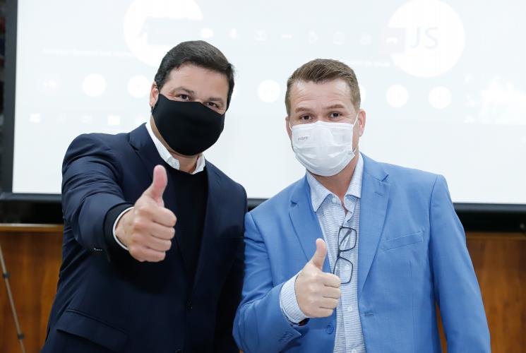 Foi realizado nesta terça-feira (15) o primeiro encontro de uma agenda de reuniões do Grupo de Trabalho do Plano Estadual Ferroviário com prefeitos dos municípios abrangidos pelo projeto da Nova Ferroeste. Foto: Rodrigo Félix Leal / INFRA