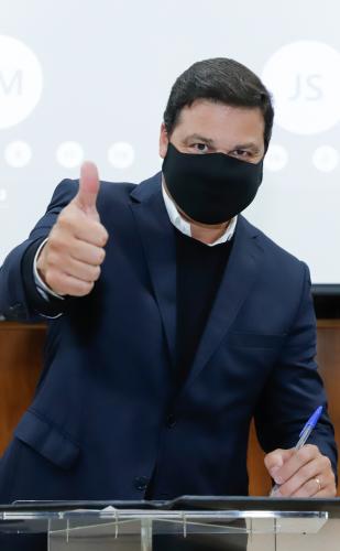 Foi realizado nesta terça-feira (15) o primeiro encontro de uma agenda de reuniões do Grupo de Trabalho do Plano Estadual Ferroviário com prefeitos dos municípios abrangidos pelo projeto da Nova Ferroeste. Foto: Rodrigo Félix Leal / INFRA