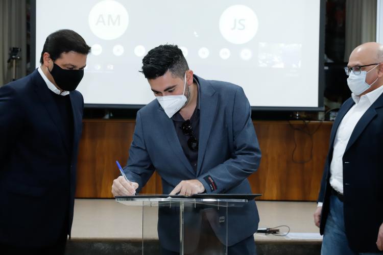 Foi realizado nesta terça-feira (15) o primeiro encontro de uma agenda de reuniões do Grupo de Trabalho do Plano Estadual Ferroviário com prefeitos dos municípios abrangidos pelo projeto da Nova Ferroeste. Foto: Rodrigo Félix Leal / INFRA