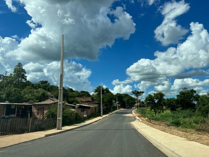 Pavimentação de trecho municipalizado da PR-151 em Sengés