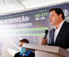 Nova interseção do Jardim Guarany, no km 104 da BR-277, em Campo Largo Foto: Rodrigo Félix Leal / InfraPR