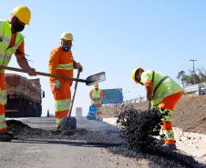 Nova interseção do Jardim Guarany, no km 104 da BR-277, em Campo Largo Foto: Rodrigo Félix Leal / InfraPR