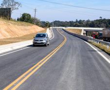 Nova interseção do Jardim Guarany, no km 104 da BR-277, em Campo Largo Foto: Rodrigo Félix Leal / InfraPR